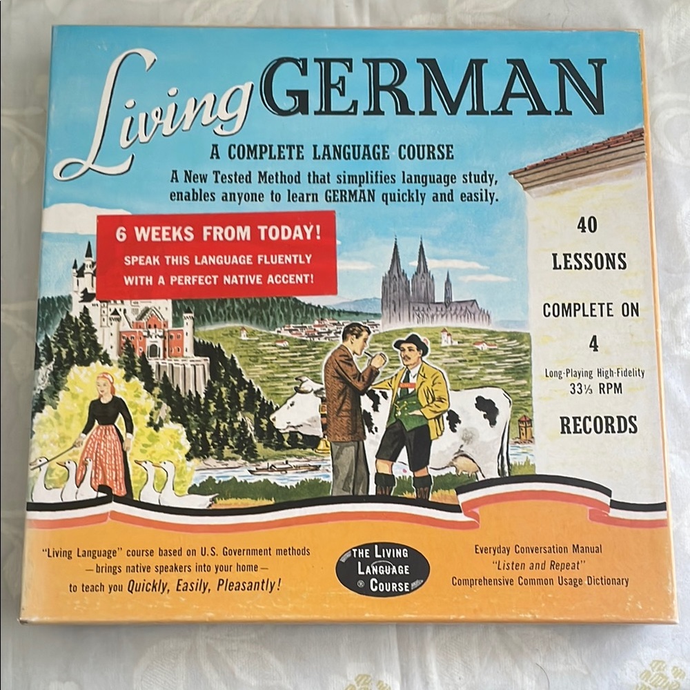 Vintage Living German Language Course Records